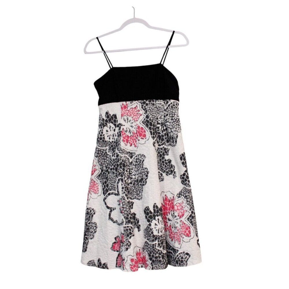 Joseph Ribkoff Dress Size 6 Babydoll Empire Waist Floral Formal Party Stretch